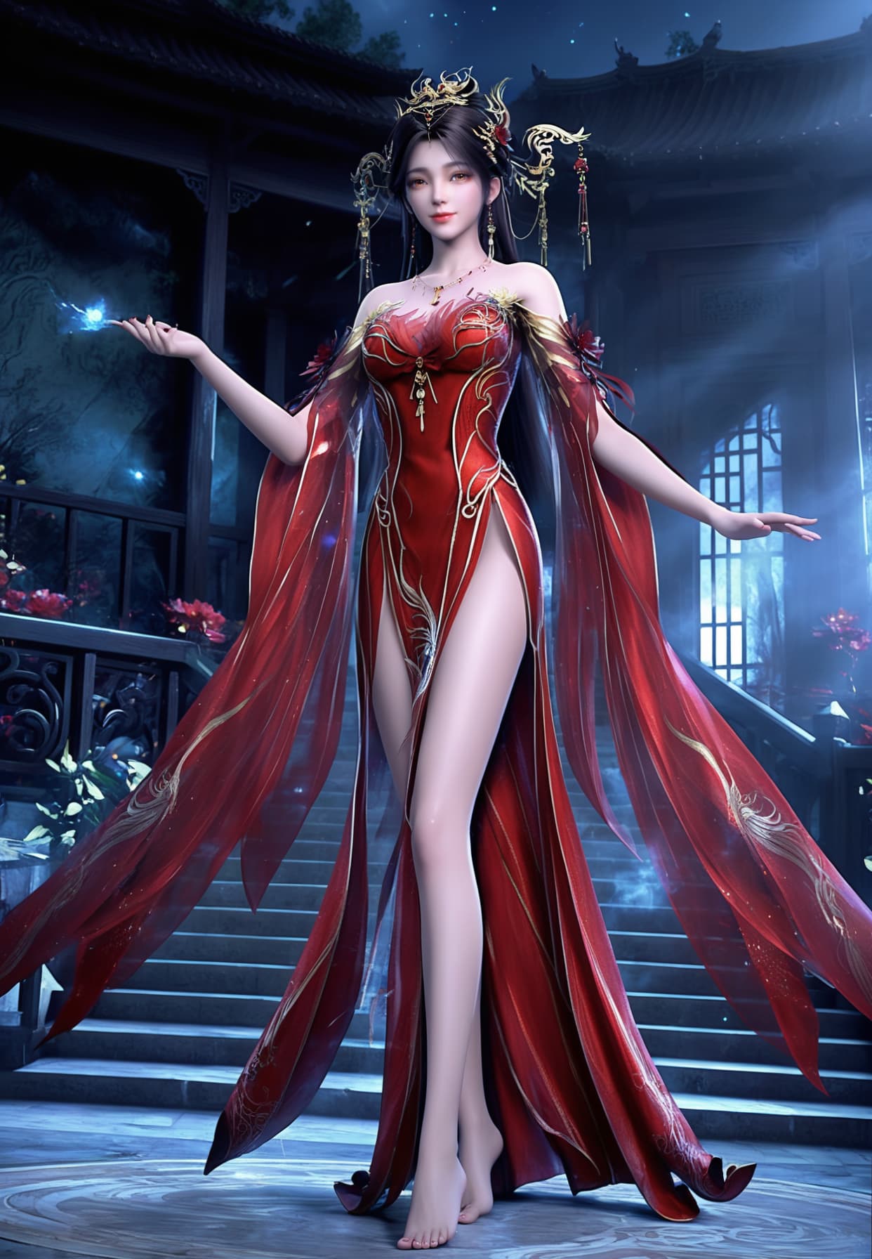 图片[4]-完美世界-火灵儿（ 婚服）-Ai国漫绘画